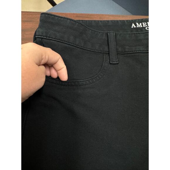 American Eagle Black Super Stretch AEO Knit Jegging Size 14 Short - Picture 3 of 10